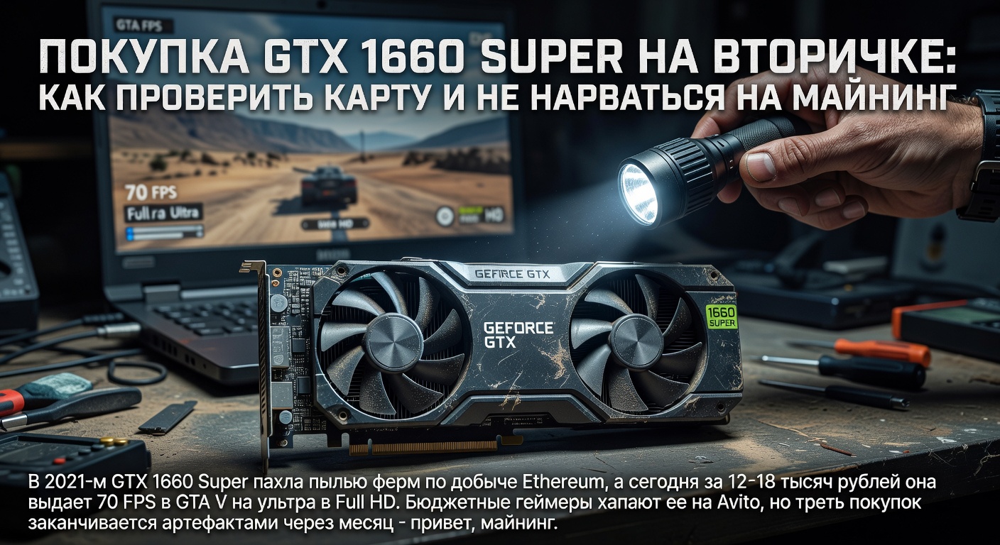 Покупка GTX 1660 Super на вторичке: как проверить карту и не нарваться на майнинг