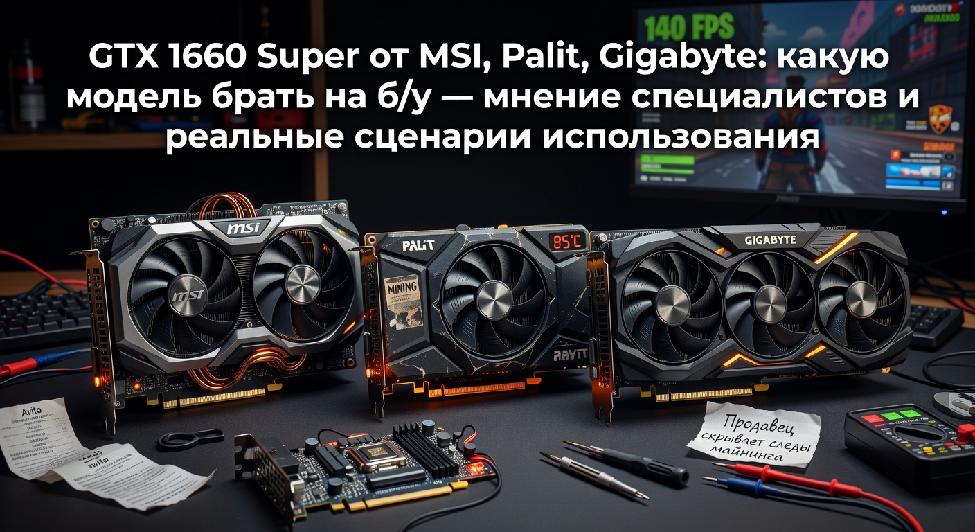 GTX 1660 Super от MSI, Palit, Gigabyte: какую модель брать на б/у — мнение специалистов и реальные сценарии использования